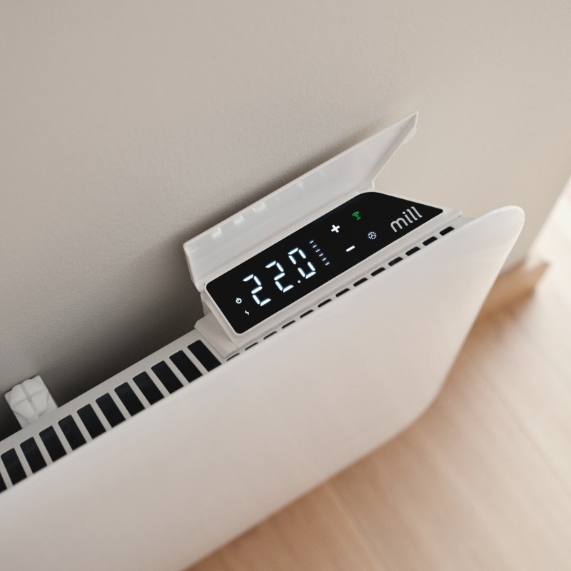 700W Mill Designer Electric WiFi White Panel Heater