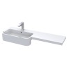 Fusion 1100mm Semi-recessed Freestanding Combination Toilet & Round Basin Vanity Units
