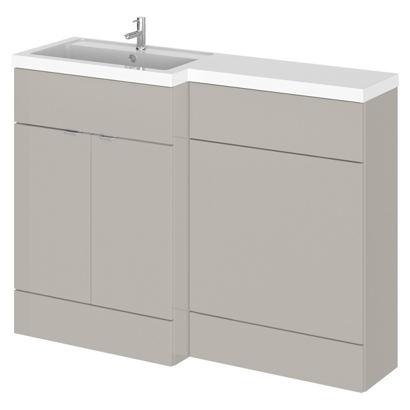 Fusion 1200mm Full Depth Freestanding Combination Toilet and Vanity Units