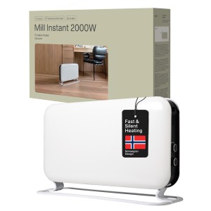 2000W Mill Designer Instant MEC Portable Heater - 620mm(w) x 38.5mm(h)