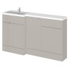 Fusion 1500mm Full Depth Freestanding Combination Vanity Toilet and Storage Units