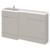 Fusion 1500mm Full Depth Freestanding Combination Vanity Toilet and Storage Units