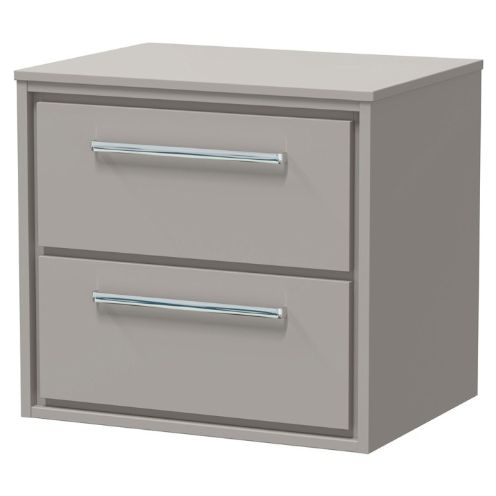 Lille 600mm Wall Hung Double Drawer Worktop Vanity Units