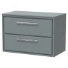 Lille 800mm Wall Hung Double Drawer Worktop Vanity Units