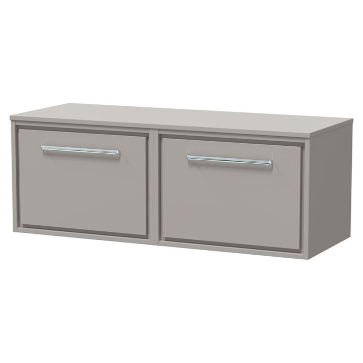 Lille 1200mm Wall Hung Double Drawer Worktop Vanity Units