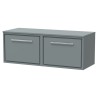 Lille 1200mm Wall Hung Double Drawer Worktop Vanity Units Lille 1200mm Wall Hung Double Drawer Worktop Vanity Units