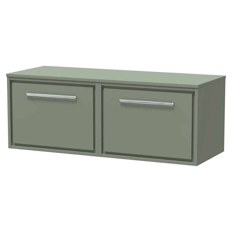 Lille 1200mm Wall Hung Double Drawer Worktop Vanity Units