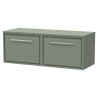 Lille 1200mm Wall Hung Double Drawer Worktop Vanity Units