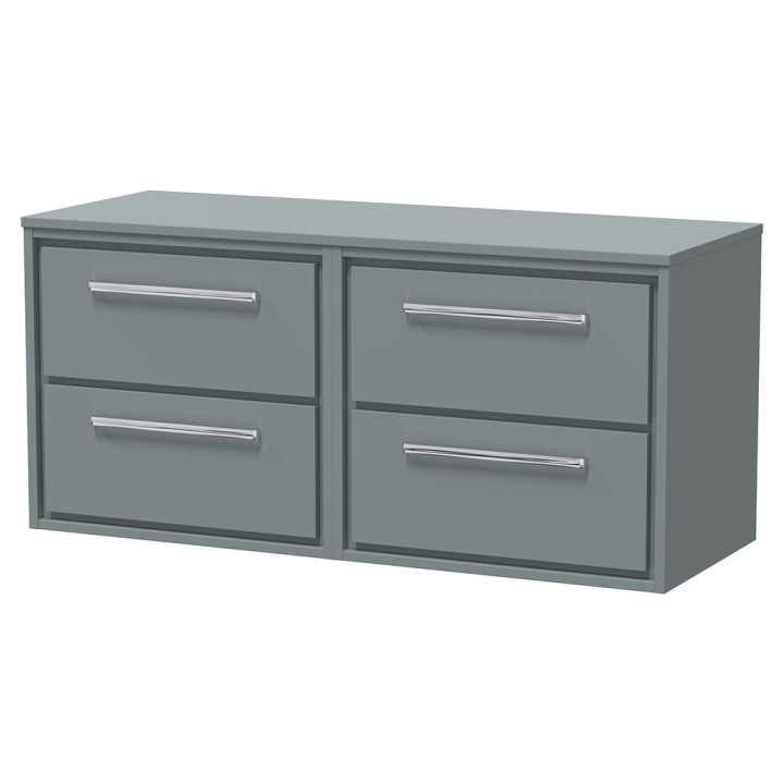 Lille 1200mm Wall Hung Four Drawer Worktop Vanity Units