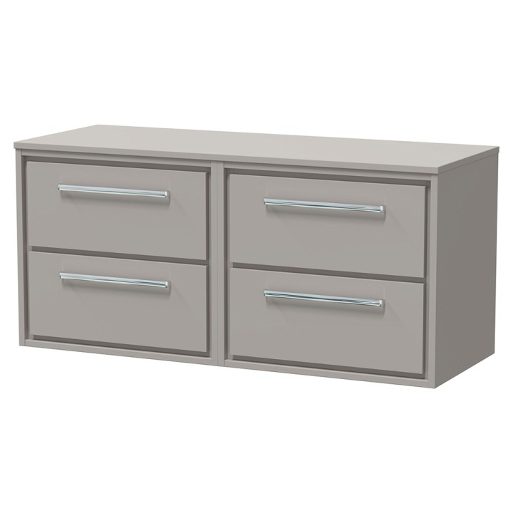 Lille 1200mm Wall Hung Four Drawer Worktop Vanity Units