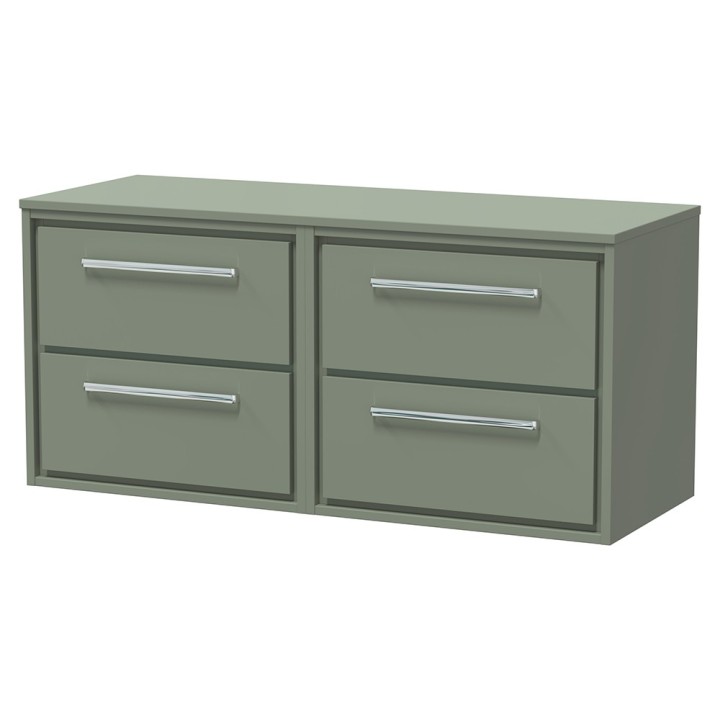 Lille 1200mm Wall Hung Four Drawer Worktop Vanity Units
