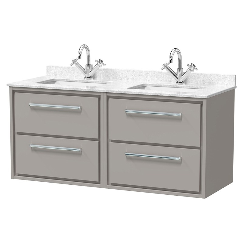 Lille 1200mm Wall Hung Four Drawer Vanity Units Lille 1200mm Wall Hung Four Drawer Vanity Units