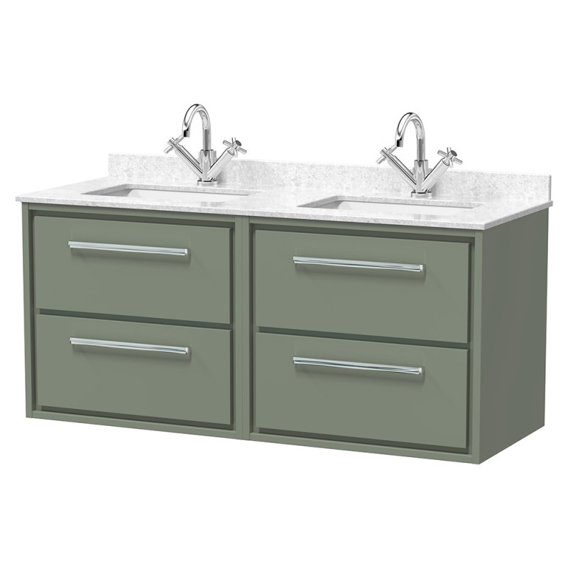 Lille 1200mm Wall Hung Four Drawer Vanity Units Lille 1200mm Wall Hung Four Drawer Vanity Units