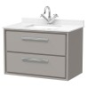 Lille 800mm Wall Hung Double Drawer Vanity Units With Marble Tops Lille 800mm Wall Hung Double Drawer Vanity Units With Marble Tops