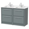 Lille 1200mm Freestanding Four Drawer Vanity Units With Marble Tops Lille 1200mm Freestanding Four Drawer Vanity Units With Marble Tops