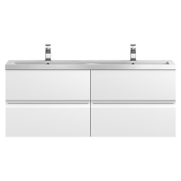 Urban 1200mm Wall Hung Four Drawer Twin Vanity Units