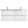 Urban 1200mm Wall Hung Four Drawer Twin Vanity Units Urban 1200mm Wall Hung Four Drawer Twin Vanity Units