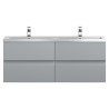 Urban 1200mm Wall Hung Four Drawer Twin Vanity Units Urban 1200mm Wall Hung Four Drawer Twin Vanity Units