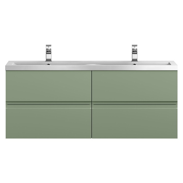 Urban 1200mm Wall Hung Four Drawer Twin Vanity Units