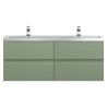 Urban 1200mm Wall Hung Four Drawer Twin Vanity Units