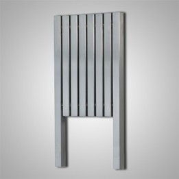 Aeon "Kare L" Designer Brushed Stainless Steel Radiator (10 Sizes)