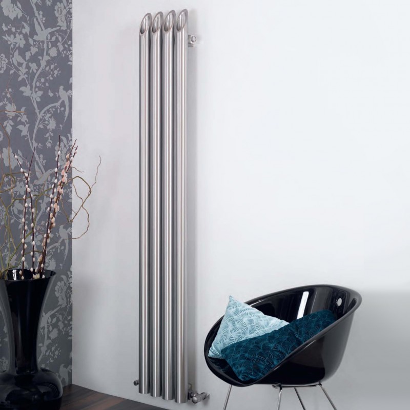 Aeon "Bamboo" Designer Brushed Stainless Steel Radiator (6 Sizes)