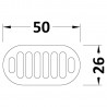 Chancery Black Overflow Cover - Technical Drawing Chancery Black Overflow Cover - Technical Drawing