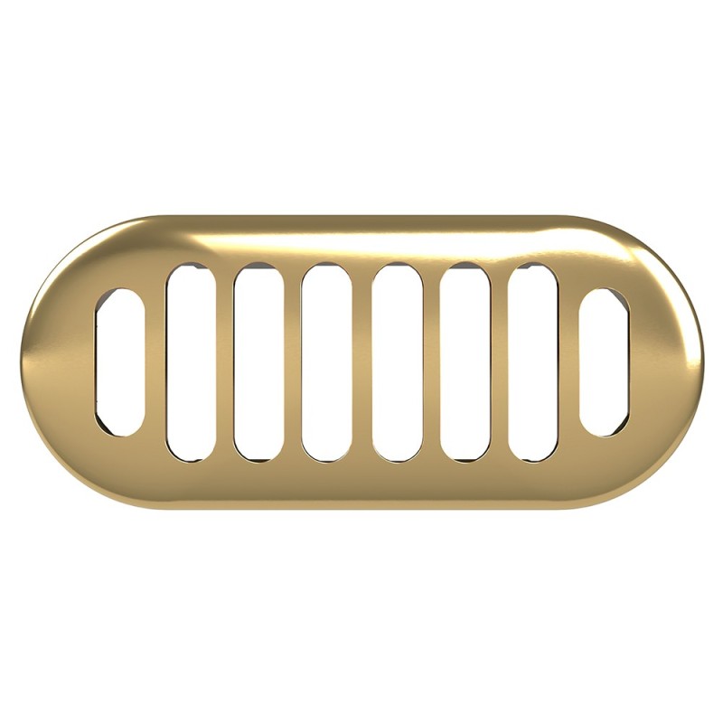 Chancery Brushed Brass Overflow Cover Chancery Brushed Brass Overflow Cover