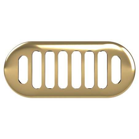 Chancery Brushed Brass Overflow Cover