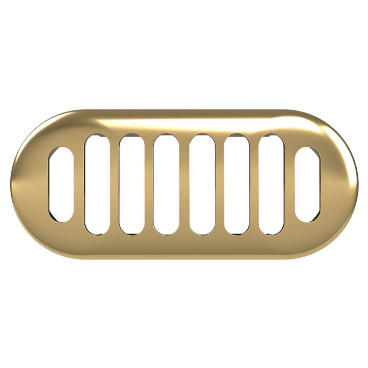 Chancery Brushed Brass Overflow Cover