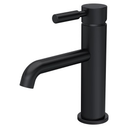 Tec Lever Matt Black Mono Basin Mixer Tap & Waste