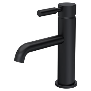 Tec Lever Matt Black Mono Basin Mixer Tap & Waste