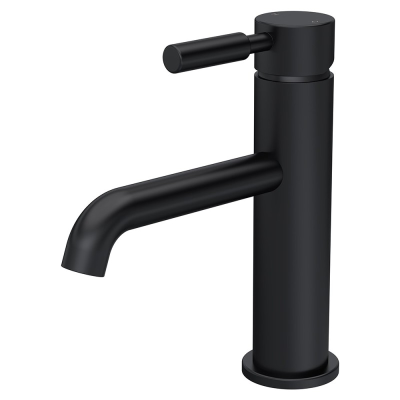Tec Lever Matt Black Mono Basin Mixer Tap & Waste Tec Lever Matt Black Mono Basin Mixer Tap & Waste