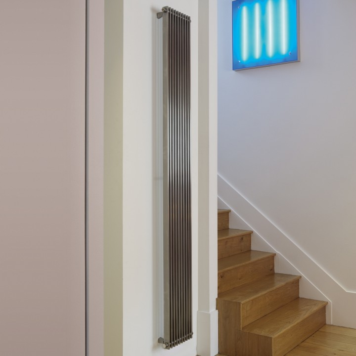 Aeon "Venetian" Designer Brushed & Polished Stainless Steel Radiator (21 Sizes)