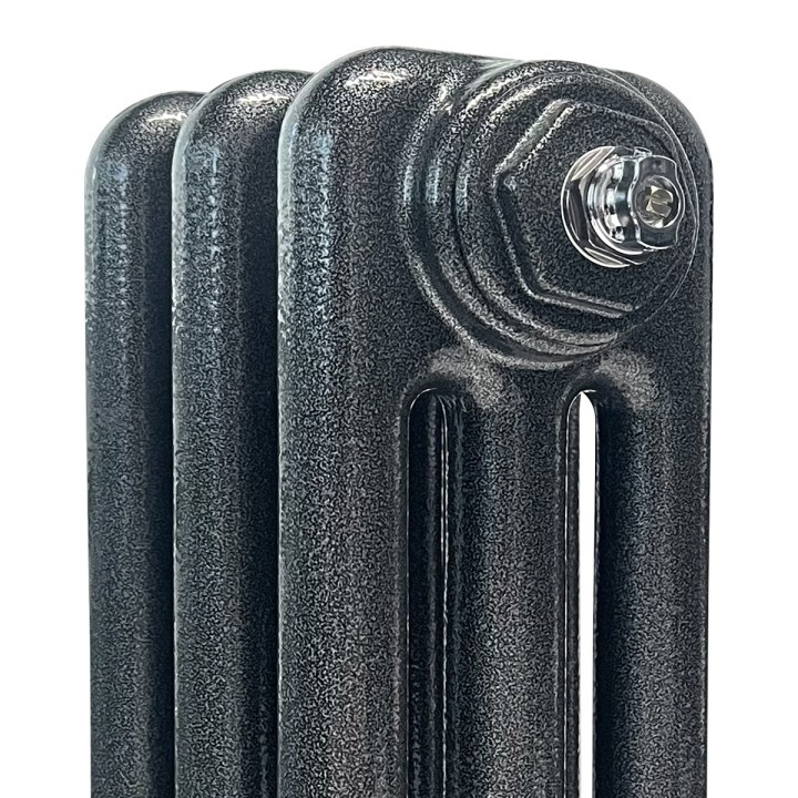 Bespoke Column Radiators - Hammered Silver