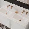 Bevel 1200mm Wall Hung Four Drawer Drawer Worktop Vanity Unit