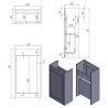 Nara 410mm Freestanding Cupboard Vanity Units