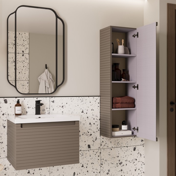 Kanto 615mm Wall Hung Single Drawer Vanity Units