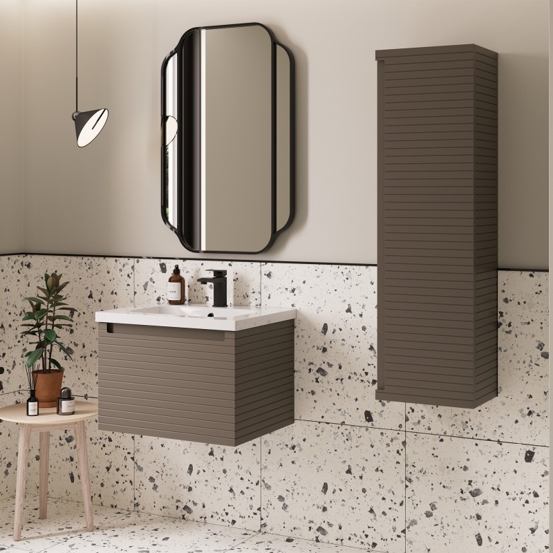 Kanto 615mm Wall Hung Single Drawer Vanity Units
