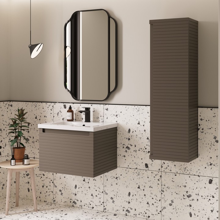 Kanto 815mm Wall Hung Single Drawer Vanity Units