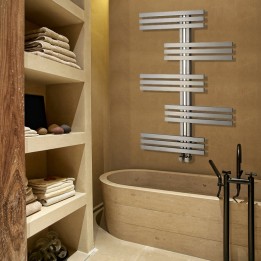Aeon "Linx" Designer Brushed Stainless Steel Radiator (3 Sizes)