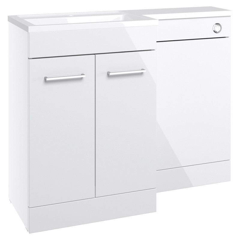Yokohama 1000mm Freestanding Combination WC & Vanity Units