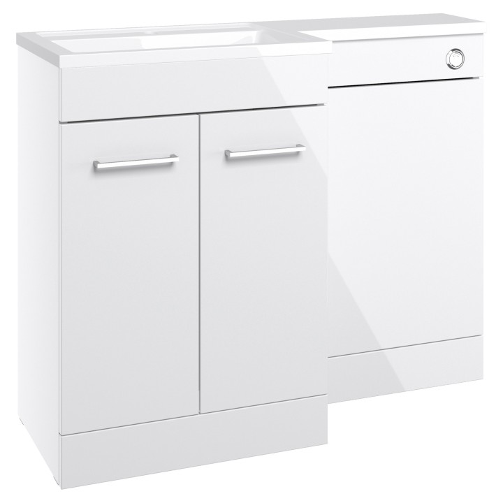 Yokohama 1000mm Freestanding Combination WC & Vanity Units
