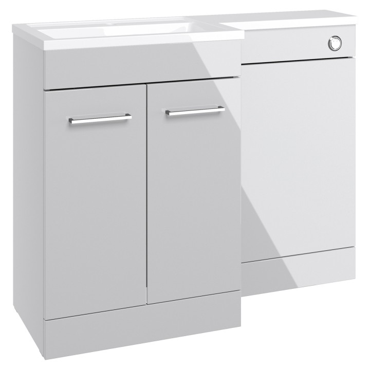Yokohama 1000mm Freestanding Combination WC & Vanity Units