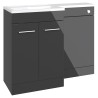 Yokohama 1000mm Freestanding Combination WC & Vanity Units