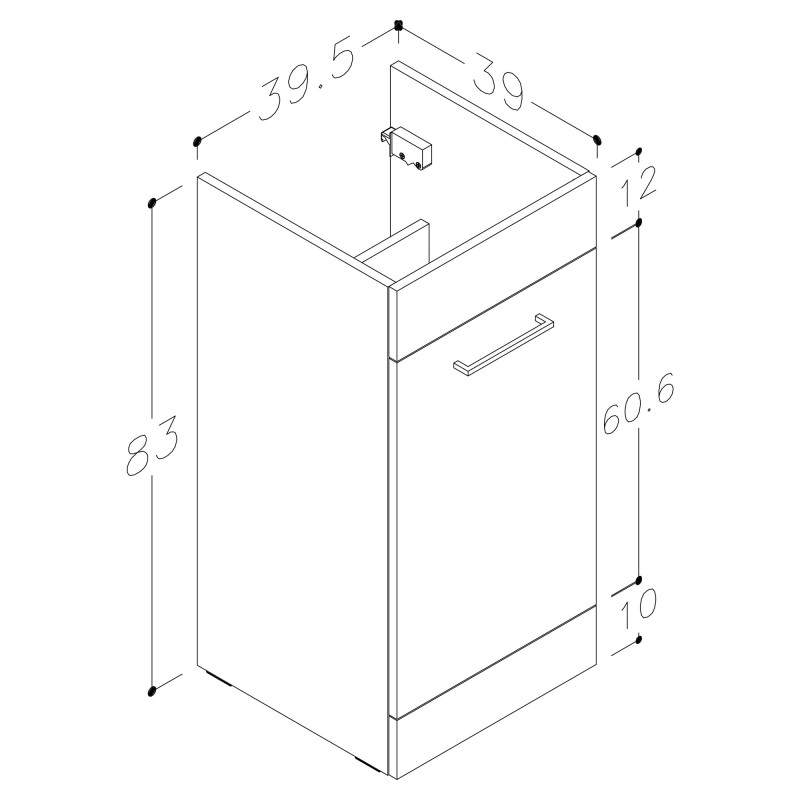 Yokohama 900mm Freestanding Combination WC & Vanity Units