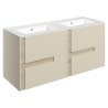 Hiroshi 1210mm Wall Hung Double Drawer Vanity Units