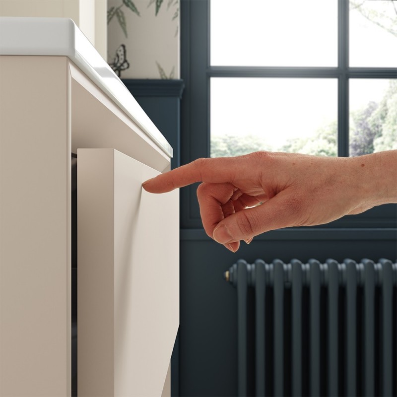 Bevel 1210mm Wall Hung Four Drawer Drawer Vanity Unit