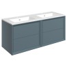 Bevel 1210mm Wall Hung Four Drawer Drawer Vanity Unit