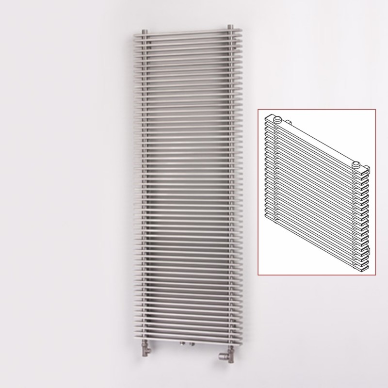 Aeon "Pegasus" Designer Brushed Stainless Steel Radiator (3 Sizes)